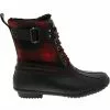 JBU Vancouver Plaid Rubber Boots - Womens Black Red