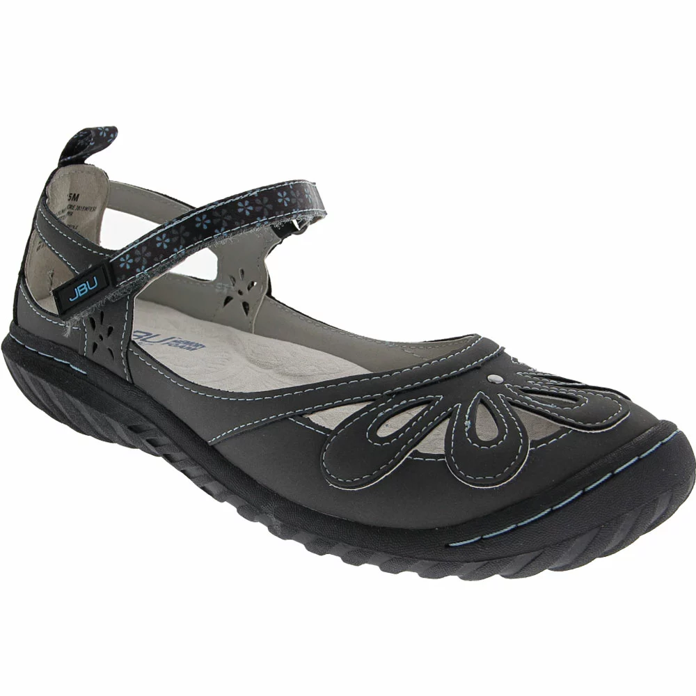 JBU Wildflower Encore Slip On Casual Shoes - Womens Charcoal - Image 2