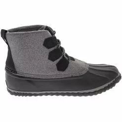 JBU Nala Weather Ready Rubber Boots - Womens Black Grey Felt