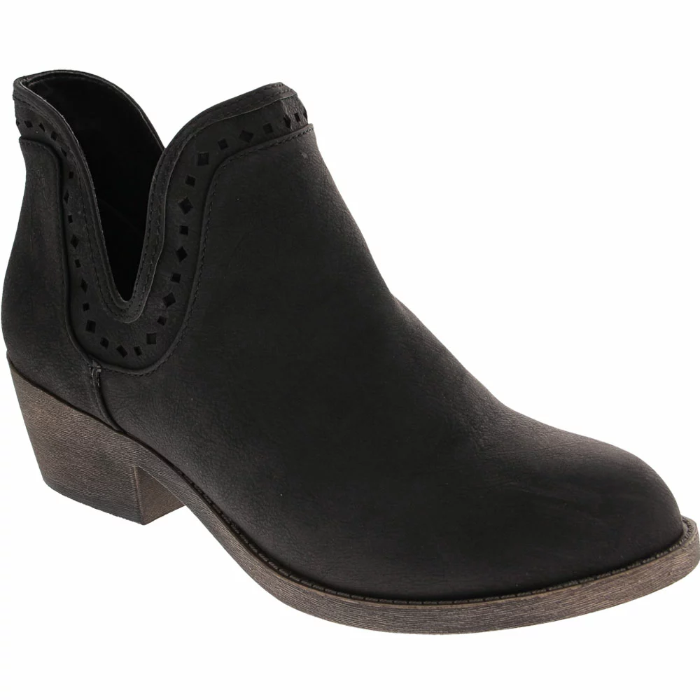 Jellypop Brenton Casual Boots - Womens Black Distress - Image 2