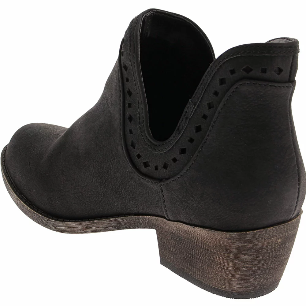 Jellypop Brenton Casual Boots - Womens Black Distress - Image 3