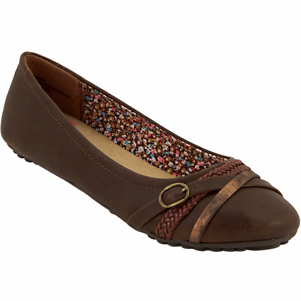 Jellypop Jassinda Slip On Casual Shoes - Womens Dark Brown - Image 2