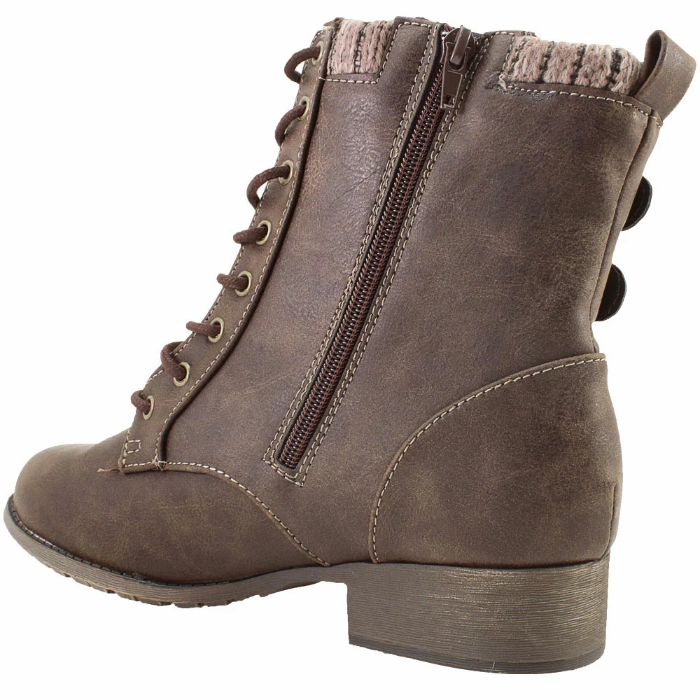 Jellypop Plucky Casual Boots - Womens Dark Brown Smooth - Image 3
