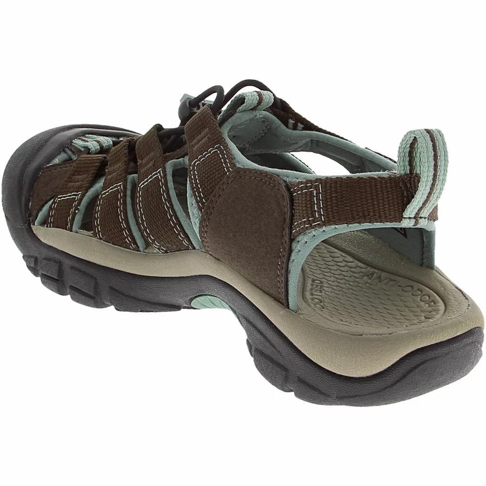KEEN Newport H2 Outdoor Sandals - Womens Brown Light Blue - Image 3