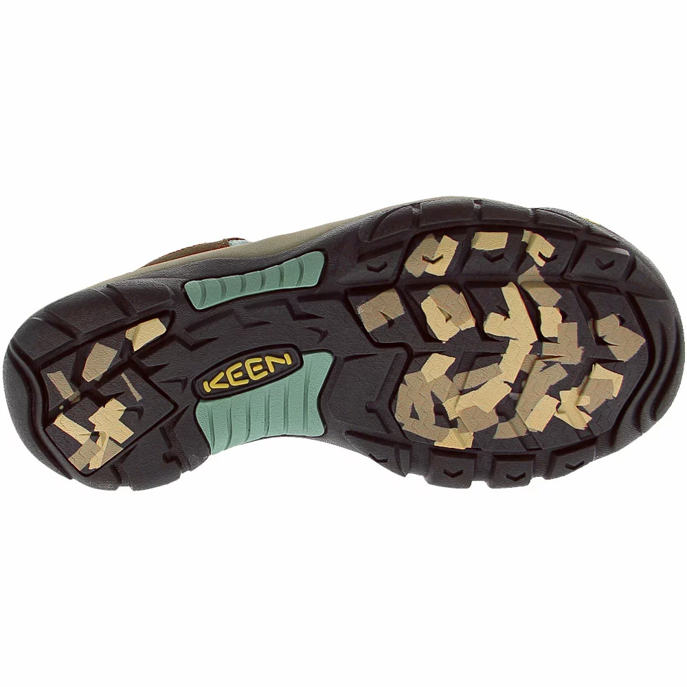 KEEN Newport H2 Outdoor Sandals - Womens Brown Light Blue - Image 4