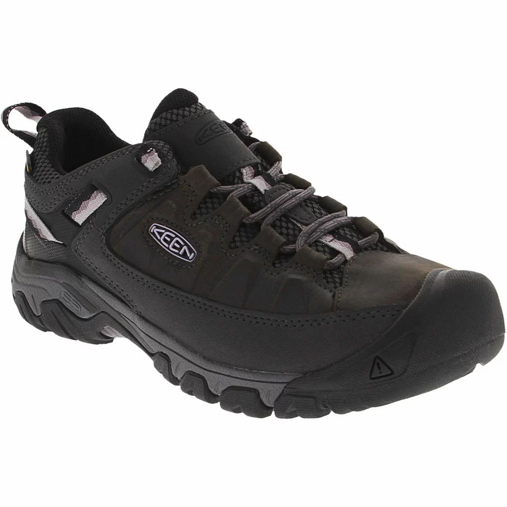 KEEN Targhee III Waterproof Womens Hiking Shoes Black Thistle - Image 2