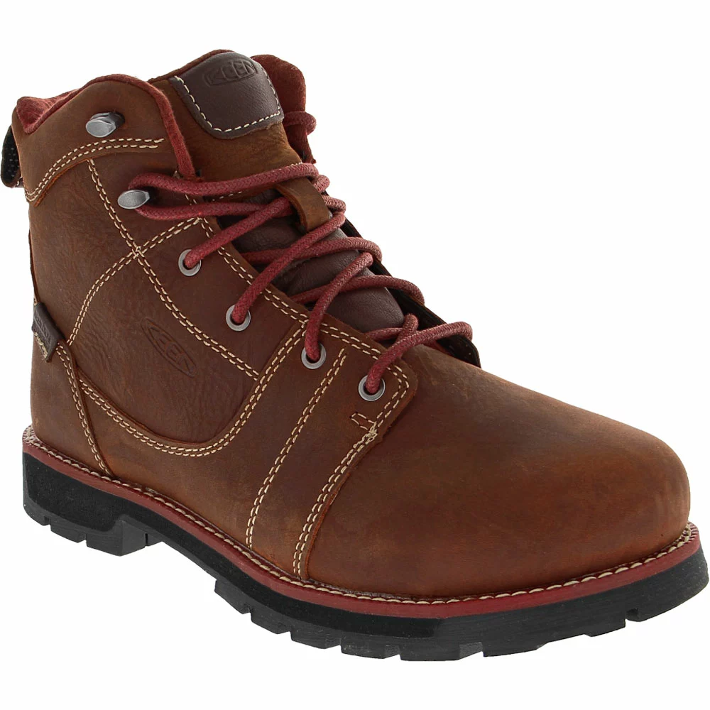 KEEN Utility Boots KEEN Utility Seattle H2O Safety Toe Work Boots - Womens Gingerbread Black - Image 2