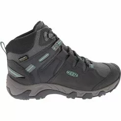 KEEN Steens Mid Wp Hiking Boots - Womens Steel Grey Ocean Wave