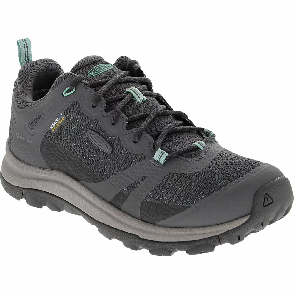 KEEN Terradora 2 Wp Waterproof Hiking Shoes - Womens Steel Grey Ocean Wave - Image 2