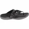 KEEN Solr Toe Post Water Sandals - Womens Black Steel Grey