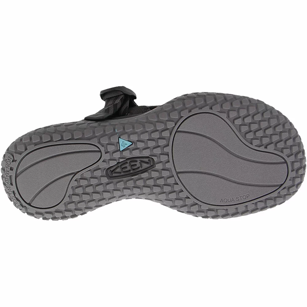 KEEN Solr Toe Post Water Sandals - Womens Black Steel Grey - Image 4