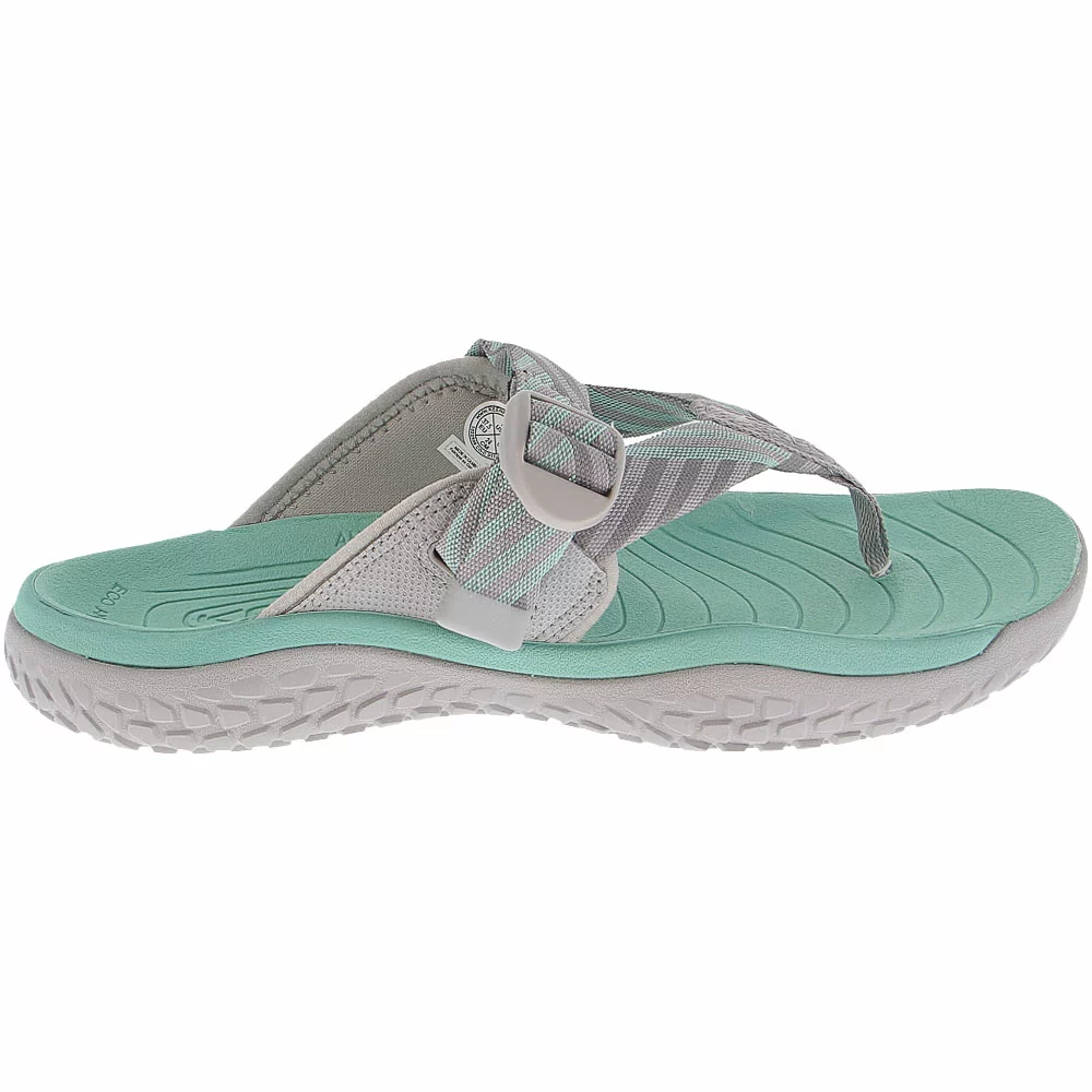 KEEN Solr Toe Post Water Sandals - Womens Light Gray Ocean Wave