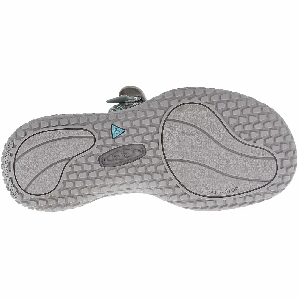 KEEN Solr Toe Post Water Sandals - Womens Light Gray Ocean Wave - Image 4