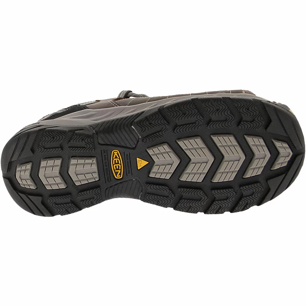 KEEN Utility Boots KEEN Utility Flint 2 Low Safety Toe Work Boots - Womens Cascade Brown Surf Spray - Image 4