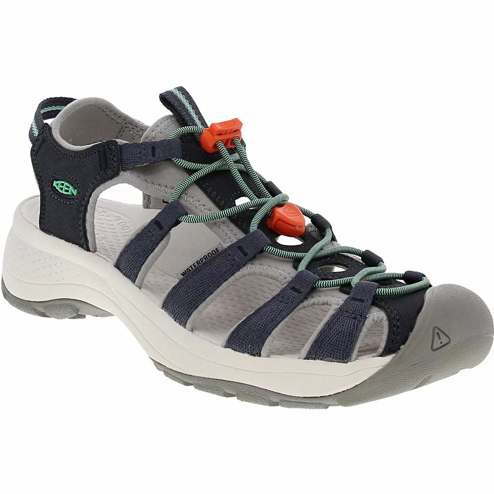 KEEN Astoria West Outdoor Sandals - Womens Navy Beveled Glass - Image 2