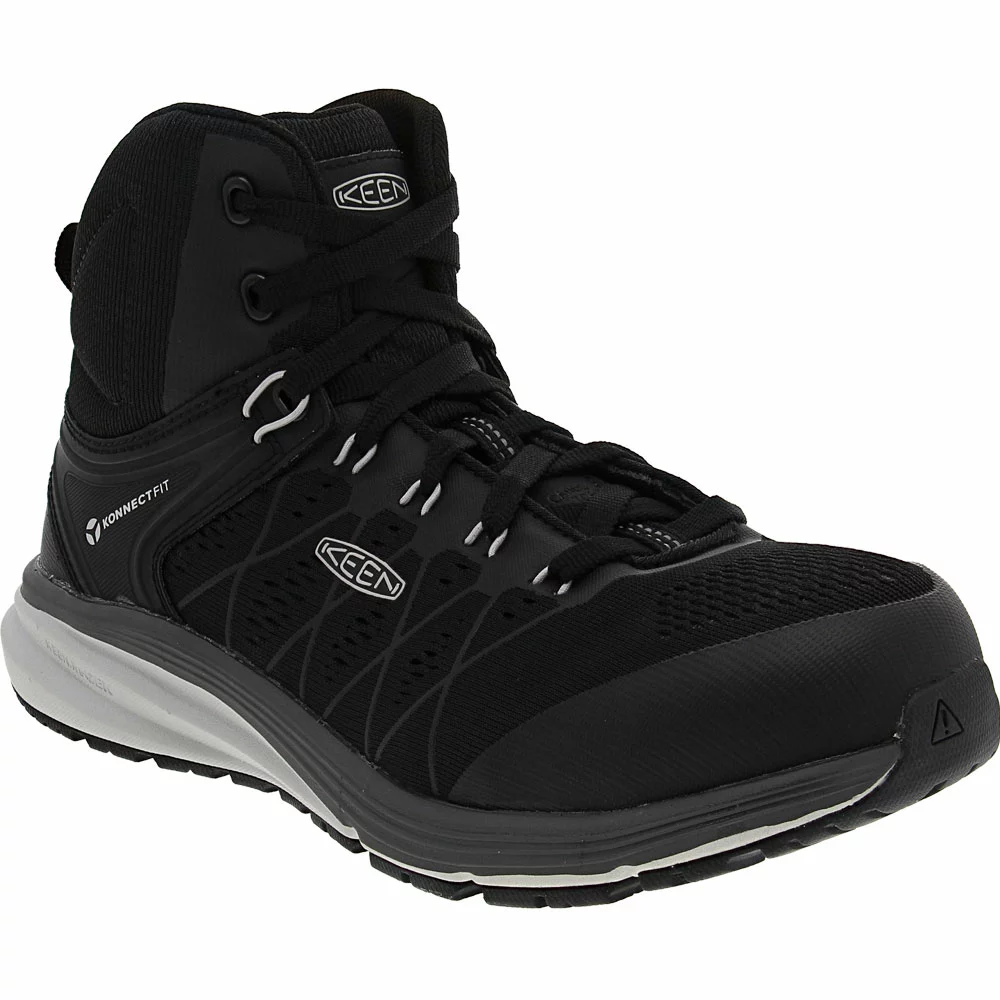 KEEN Utility Boots KEEN Utility Vista Energy Mid Safety Toe Work Shoes - Womens Black - Image 2