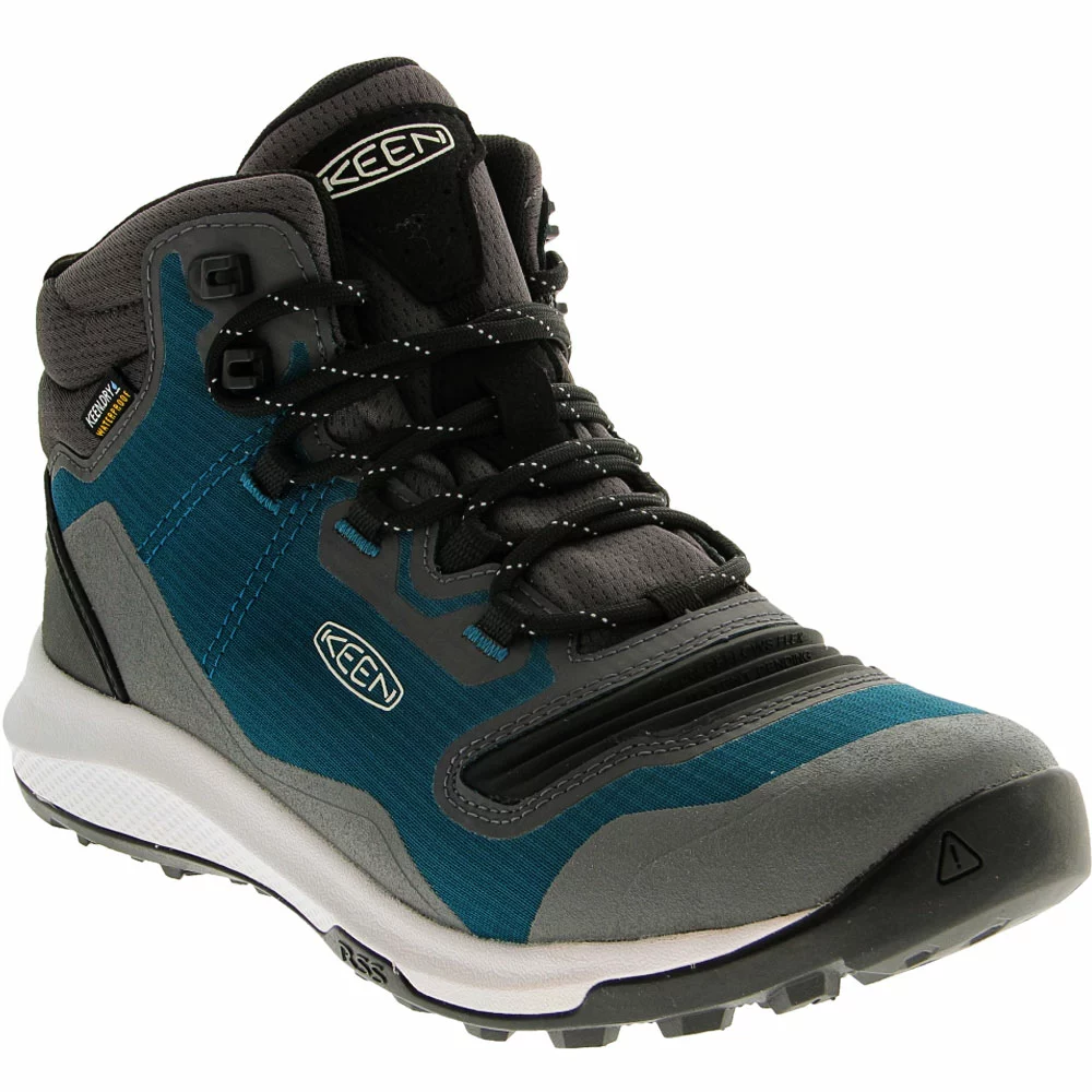KEEN Tempo Flex Mid Wp Hiking Boots - Womens Blue - Image 2