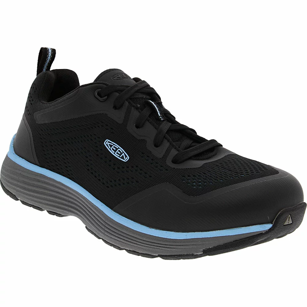 KEEN Utility Boots KEEN Utility Sparta 2 Safety Toe Work Shoes - Womens Airy Blue Black - Image 2