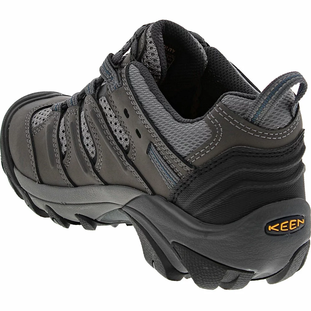 KEEN Utility Boots KEEN Utility Lansing Low Safety Toe Work Boots - Womens Magnet Majolica Blue - Image 3