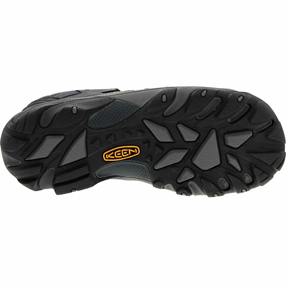 KEEN Utility Boots KEEN Utility Lansing Low Safety Toe Work Boots - Womens Magnet Majolica Blue - Image 4