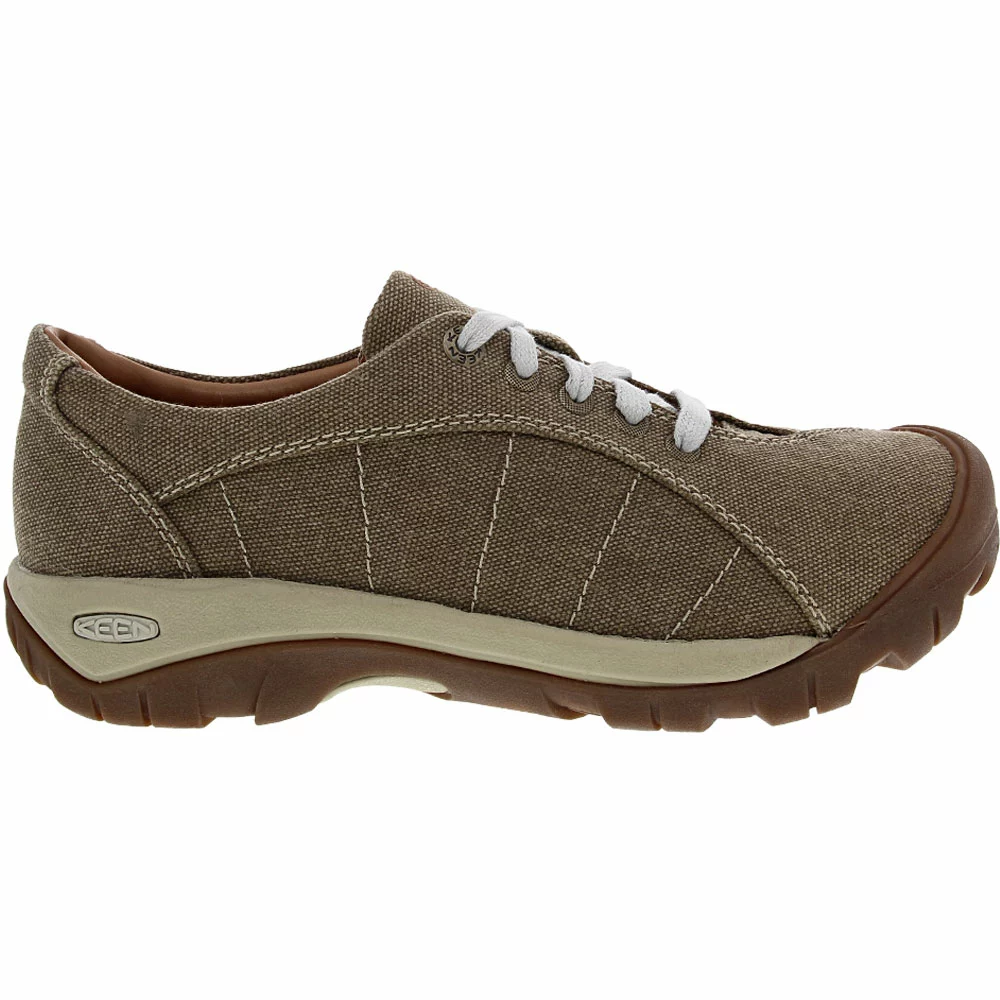 KEEN Presidio Canvas Casual Shoes - Womens Timberwolf Silver Birch