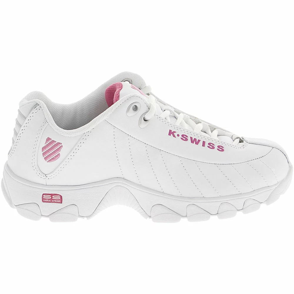 K Swiss St329 Cmf Training Shoes - Womens White Shocking Pink