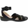 Life Stride Temple Slide Sandals - Womens Black
