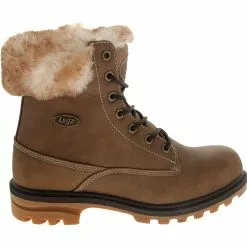 Lugz Empire High Fur Casual Boot - Womens Gumnut Cream Bark
