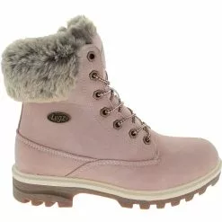Lugz Empire High Fur Casual Boot - Womens Soft Pink Bone Gum