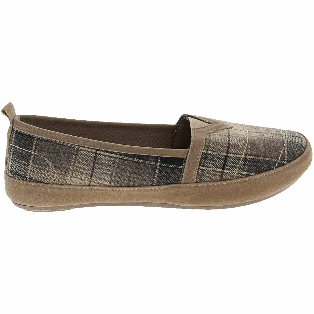 Mia Adri Slip On Casual Shoes - Womens Natural Plaid