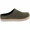 Merrell Juno Clog Suede Slip On Casual Shoes - Womens Olive