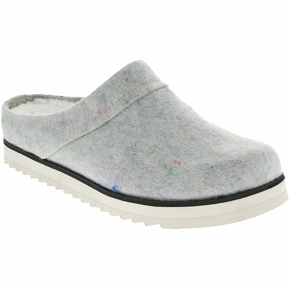 Merrell Juno Clog Wool Slip On Casual Shoes - Womens Silver - Image 2
