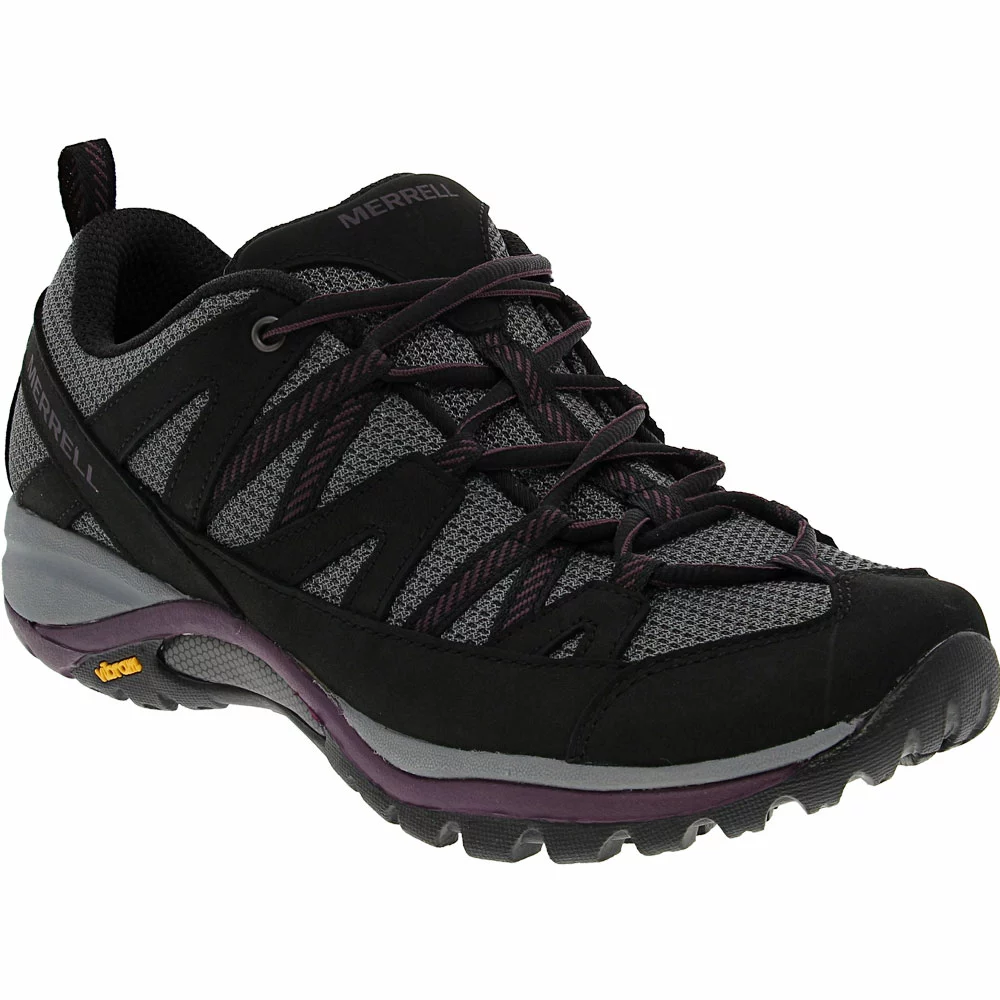 Merrell Siren Sport 3 Hiking Shoes - Womens Black Blackberry - Image 2