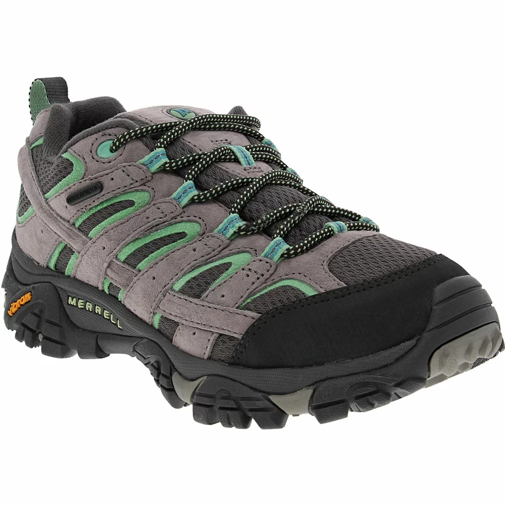 Merrell Moab 2 Waterproof Womens Hiking Shoes Grey - Image 2