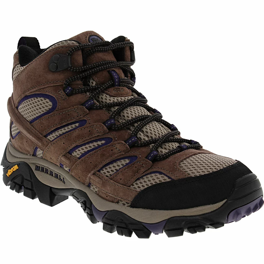 Merrell Moab 2 Mid Ventilator Womens Hiking Boots Bracken Purple - Image 2