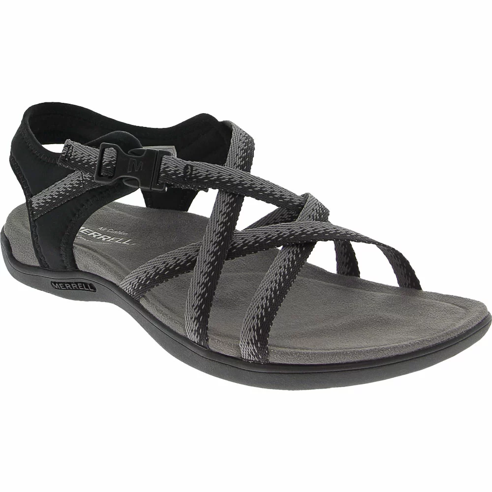 Merrell District Muri Lattice Sandals - Womens Black Grey - Image 2