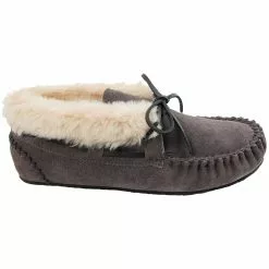 Minnetonka Moccasins Minnetonka Chrissy Slippers - Womens Grey