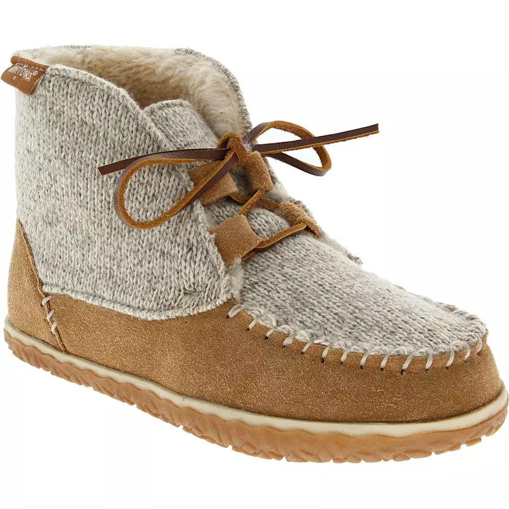 Minnetonka Moccasins Minnetonka Torrey Slippers - Womens Tan - Image 2