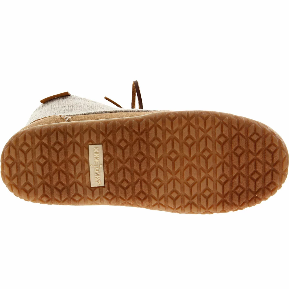 Minnetonka Moccasins Minnetonka Torrey Slippers - Womens Tan - Image 4