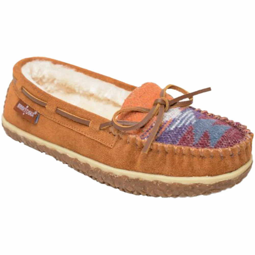 Minnetonka Moccasins Minnetonka Tilia Slippers - Womens Brown Multi - Image 2