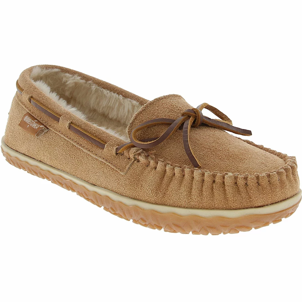 Minnetonka Moccasins Minnetonka Tilia Slippers - Womens Tan - Image 2