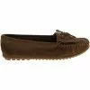 Minnetonka Moccasins Minnetonka Kilty Slippers - Womens Dusty Brown