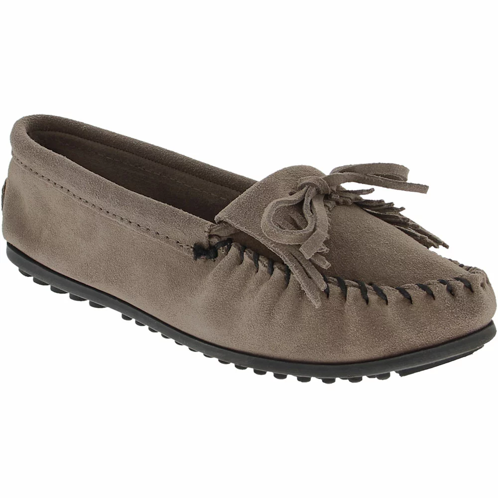 Minnetonka Moccasins Minnetonka Kilty Slippers - Womens Grey - Image 2