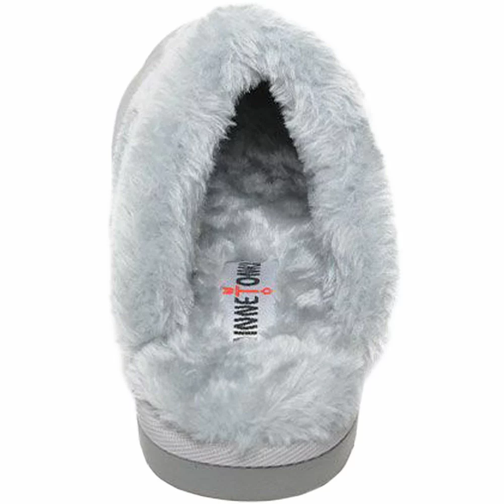 Minnetonka Moccasins Minnetonka Chesney Slippers - Womens Ice Grey - Image 3