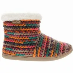Minnetonka Moccasins Minnetonka Betty Bootie Slippers - Womens Orange Multi