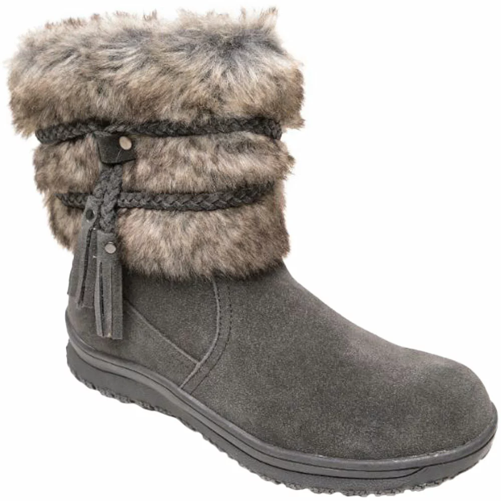 Minnetonka Moccasins Minnetonka Everett Winter Boots - Womens Charcoal - Image 2