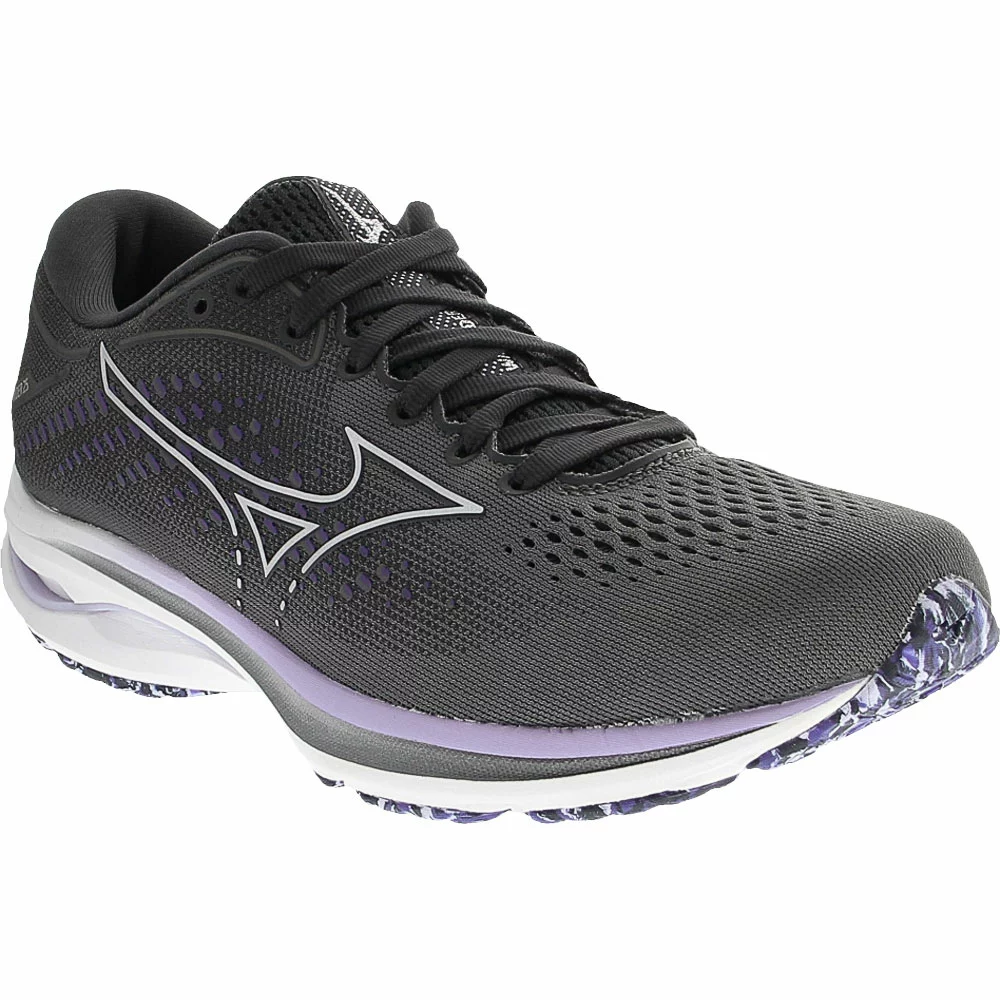 Mizuno Wave Rider 25 Womens Running Shoes Charcoal - Image 2
