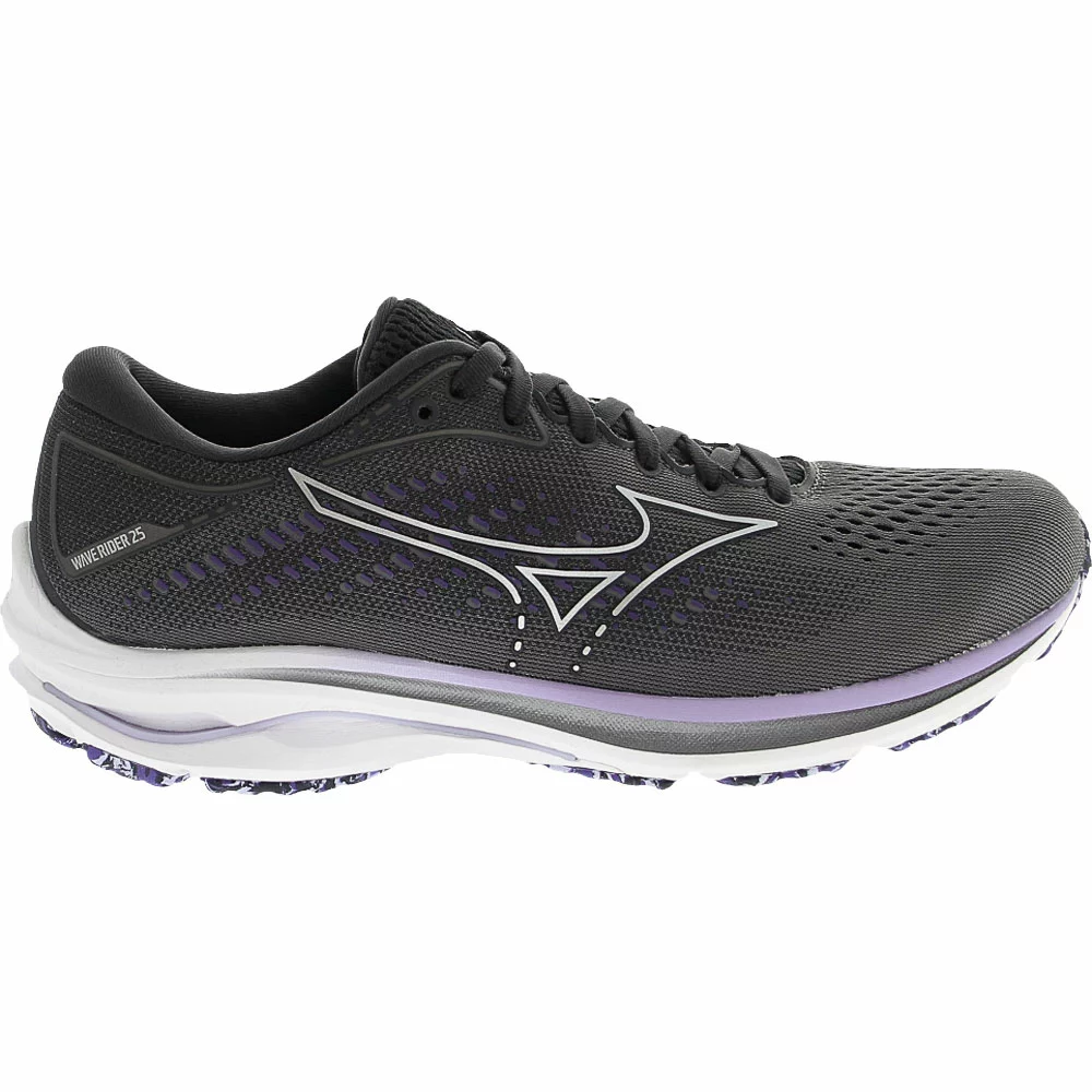 Mizuno Wave Rider 25 Womens Running Shoes Charcoal