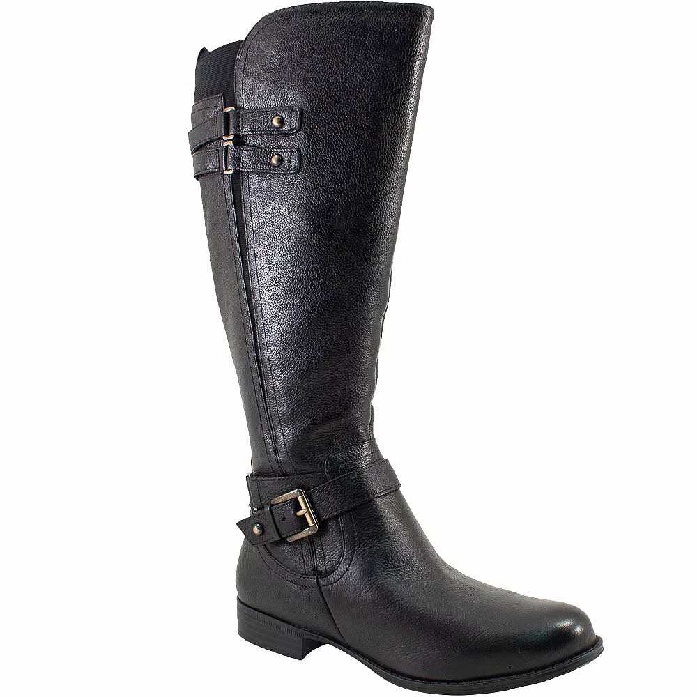 Naturalizer Jackie Wide Calf Tall Dress Boots - Womens Black - Image 2
