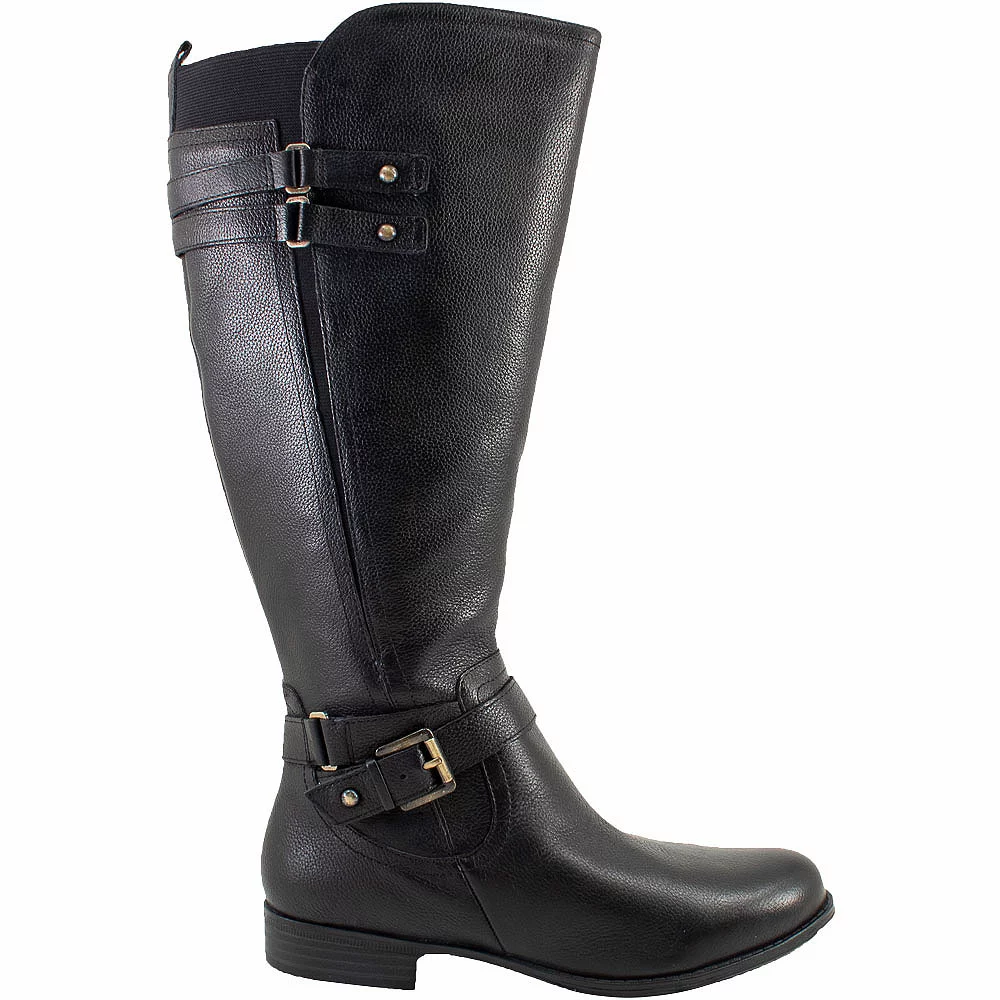 Naturalizer Jackie Wide Calf Tall Dress Boots - Womens Black